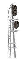 Tomar Vertical Signal Two-Head N Scale Model Railroad Trackside Accessory #5867 Tomar Vertical Signal Two-Head N Scale Model Railroad Trackside Accessory #5867