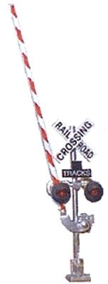 Tomar Railroad Crossing Signal w/Gate Kit (2) HO Scale Model Railroad Trackside Accessory #863