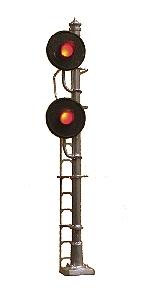 Tomar Union Switch & Signal Searchlight Double Head HO Scale Model Railroad Trackside Accessory #873