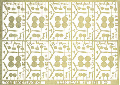 Toms B25 Mitchell Detail Set for 10 Aircrafts Plastic Model Ship Accessory 1/350 Scale #3539