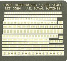 Toms US Naval Deck Hatches Plastic Model Ship Accessory 1/350 Scale #3564 Toms US Naval Deck Hatches Plastic Model Ship Accessory 1/350 Scale #3564
