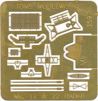 Toms 1/350 USN Mk12 & Mk22 Radar Antennas