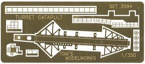 Toms 1/350 USN Battleship Turret Catapult for New York, Texas, Oklahoma & Pennsylvania