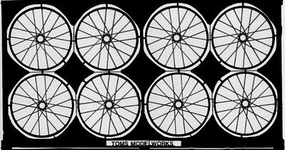 Toms Spoked Aircraft Wheel Set Plastic Model Aircraft Accessory 1/32 Scale #505