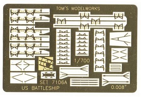 Toms 1/700 USN Battleships Detail Set