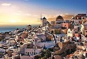 Tomax Oia Village In Santorini Island Puzzle