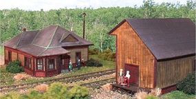 N-Scale-Arch Rockingham Junction Station & Freight House N Scale Model Railroad Building #10022 N-Scale-Arch Rockingham Junction Station & Freight House N Scale Model Railroad Building #10022