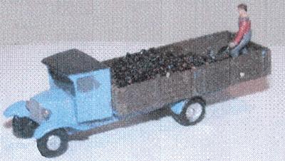 N-Scale-Arch 1929 Chevrolet Coal Delivery Truck Kit With Figure N Scale Model Railroad Vehicle #20028