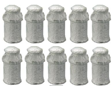 N-Scale-Arch Milk Cans pkg(10) HO Scale Model Railroad Building Accessory #20042