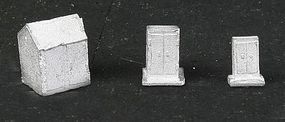 N-Scale-Arch Relay Cabinet/Signal Box Unpainted Metal Kit N Scale Model Railroad Trackside Accessory #20078 N-Scale-Arch Relay Cabinet/Signal Box Unpainted Metal Kit N Scale Model Railroad Trackside Accessory #20078