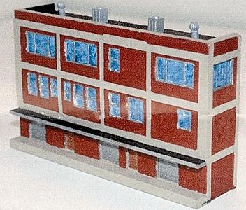 N-Scale-Arch Warehouse 3-stry w/detail - Z-Scale