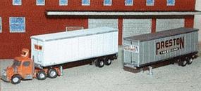 N-Scale-Arch 40' Trailer or Containers with 5 Different Decal Sets Z Scale Model Railroad Vehicle #30013