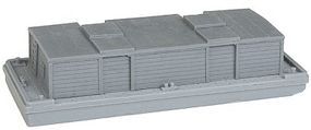 Covered Barge w/Separate Cover Kit (Resin) Z Scale Model Railroad Building #30054