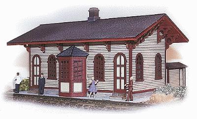 N-Scale-Arch Cranston Station Kit HO Scale Model Railroad Building #40010