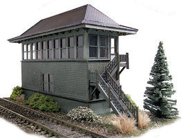 N-Scale-Arch NYCS/B&A Wooden Tower HO Scale Model Railroad Building #40016
