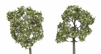 N-Scale-Arch Trees Spring Blssm Wht 6/ - N-Scale (6)