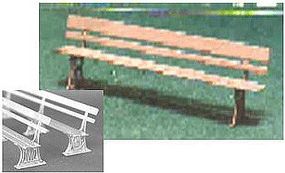 N-Scale-Arch Iron Victorian Benches 3/ N-Scale (3) N-Scale-Arch Iron Victorian Benches 3/ N-Scale (3)