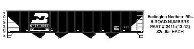 Trainworx Bethlehem 100 Ton Quad Hopper BN #513996 90s Scheme N Scale Model Train Freight Car #2411018