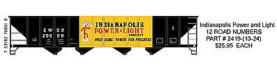 Trainworx Bethlehem 100 Ton Quad Hopper IP&L #20034 N Scale Model Train Freight Car #2419022