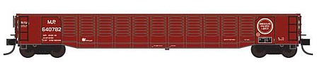 Trainworx 526 Corrugated Gondola - Ready to Run Missouri Pacific 8 (Boxcar Red, Buzz Saw Logo) - N-Scale
