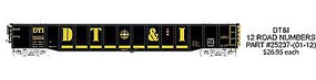 Trainworx Thrall 52' 6'' Gondola Car DT&I #9615 N Scale Model Train Freight Car #2523703 Trainworx Thrall 52' 6'' Gondola Car DT&I #9615 N Scale Model Train Freight Car #2523703