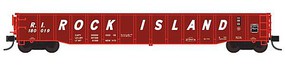 Trainworx Thrall 52' 6'' Steel Gondola Ready to Run Rock Island 15 (Boxcar Red, Billboard Roadname Lettering) N-Scale Trainworx Thrall 52' 6'' Steel Gondola Ready to Run Rock Island 15 (Boxcar Red, Billboard Roadname Lettering) N-Scale