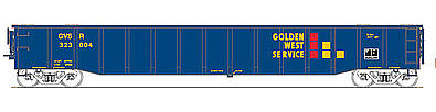 Trainworx Thrall 52 6 Gondola Car GVSR #323004 N Scale Model Train Freight Car #2528601