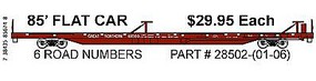 Trainworx PS 85' Flatcar Straight Sill Great Northern #61003 N Scale Model Train Freight Car #2850202 Trainworx PS 85' Flatcar Straight Sill Great Northern #61003 N Scale Model Train Freight Car #2850202