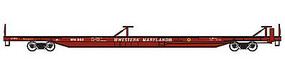 Trainworx PS 85' Flat Car Western Maryland #851 N Scale Model Train Freight Car #2851501 Trainworx PS 85' Flat Car Western Maryland #851 N Scale Model Train Freight Car #2851501