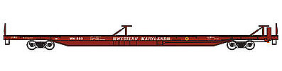 Trainworx PS 85 Flat Car Western Maryland #857 N Scale Model Train Freight Car #2851502