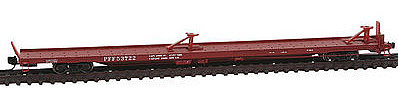 Trainworx PS 85 Flat Car PFE #53722 N Scale Model Train Freight Car #2854601