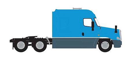 Trainworx Freightliner Cascadia Mid-Roof Tractor - Assembled Light Blue - N-Scale