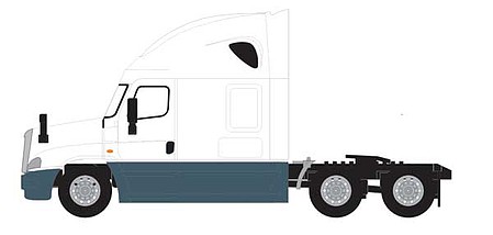 Trainworx Freightliner Cascadia Raised-Roof Tractor - Assembled White - N-Scale