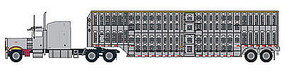 Trainworx N PETERBILT BULL HAULER Sil/Bu Trainworx N PETERBILT BULL HAULER Sil/Bu