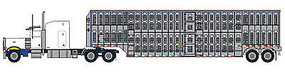 Trainworx N PETERBILT BULL HAULER Wht/Bl Trainworx N PETERBILT BULL HAULER Wht/Bl