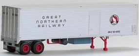 Trainworx Ho Trailer w/curb door GN Trainworx Ho Trailer w/curb door GN