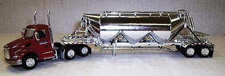 Trucks-N-Stuff Peterbilt 579 Cab with semi pneumatic trailer HO Scale Model Railroad Vehicle #spec003
