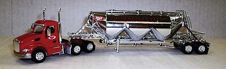 Trucks-N-Stuff Peterbilt 579 Day Cab with pneumatic trailer HO Scale Model Railroad Vehicle #spec005