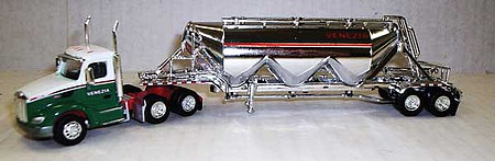 Trucks-N-Stuff Peterbilt 579 Day Cab with pneumatic trailer HO Scale Model Railroad Vehicle #spec007
