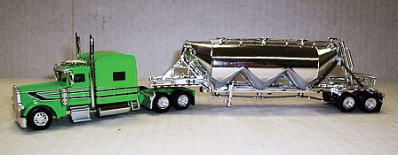 Trucks-N-Stuff Peterbilt 389 sleeper cab with pneumatic trailer HO Scale Model Railroad Vehicle #spec019