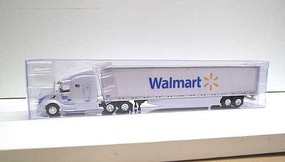Trucks-N-Stuff Peterbilt 579 Sleeper Cab Tractor with 53' Dry Van Trailer Assembled Walmart (white, blue, yellow, Spark Logo) Trucks-N-Stuff Peterbilt 579 Sleeper Cab Tractor with 53' Dry Van Trailer Assembled Walmart (white, blue, yellow, Spark Logo)