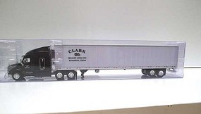 Trucks-N-Stuff Peterbilt 579 Sleeper Cab Tractor with 53' Reefer Trailer Assembled Clark Freight Lines (black, white) Trucks-N-Stuff Peterbilt 579 Sleeper Cab Tractor with 53' Reefer Trailer Assembled Clark Freight Lines (black, white)