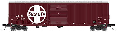 Trainman ACF(R) 50 6 Boxcar Santa Fe #51291 HO Scale Model Train Freight Car #20001831
