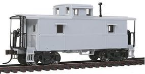 Trainman C&O-Style Steel Center-Cupola Caboose Undecorated HO Scale Model Train Freight Car #20002410