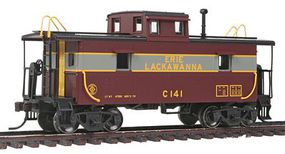 Steel Center-Cupola Caboose Erie Lackawanna #C141 HO Scale Model Train Freight Car #20002423