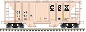 Trainman PS-2 2-Bay Covered Hopper Ready to Run CSX 226508 (beige, black, yelllow Conspicuity Marks) Trainman PS-2 2-Bay Covered Hopper Ready to Run CSX 226508 (beige, black, yelllow Conspicuity Marks)