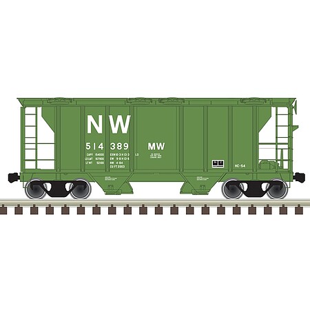 Trainman Ho Ps-2 Cvd Hopper N&W 514405