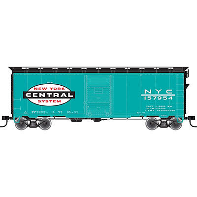 Trainman 40 Single-Door Boxcar New York Central #157812 HO Scale Model Train Freight Car #21000061
