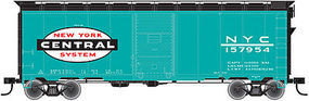 Trainman 1937 AAR 40' Single-Door Boxcar New York Central HO Scale Model Train Freight Car #21000062 Trainman 1937 AAR 40' Single-Door Boxcar New York Central HO Scale Model Train Freight Car #21000062