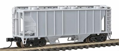 Trainman Trainman(R) PS-2 2-Bay Covered Hopper Undecorated N Scale Model Train Freight Car #3150